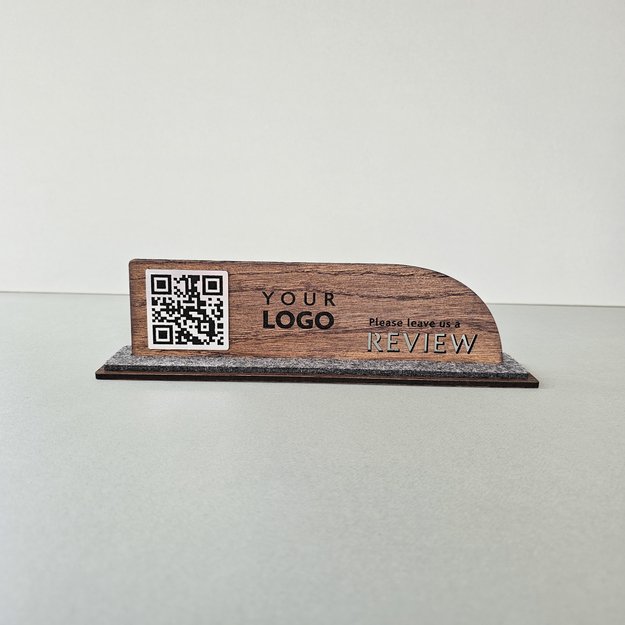 Medinis stalo stovelis su QR kodu. Nr. 11 6