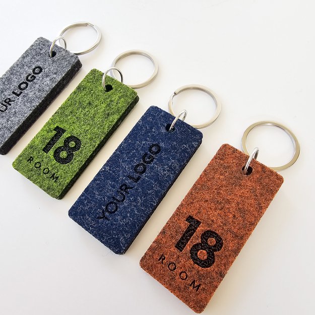 Raktų pakabukas viešbučiams iš veltinio. Nr. 3 1