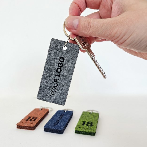 Raktų pakabukas viešbučiams iš veltinio. Nr. 3 6