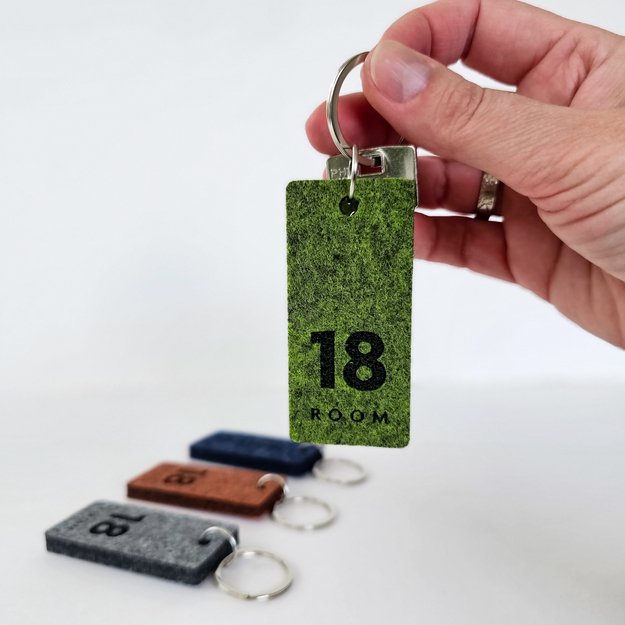 Raktų pakabukas viešbučiams iš veltinio. Nr. 3 9