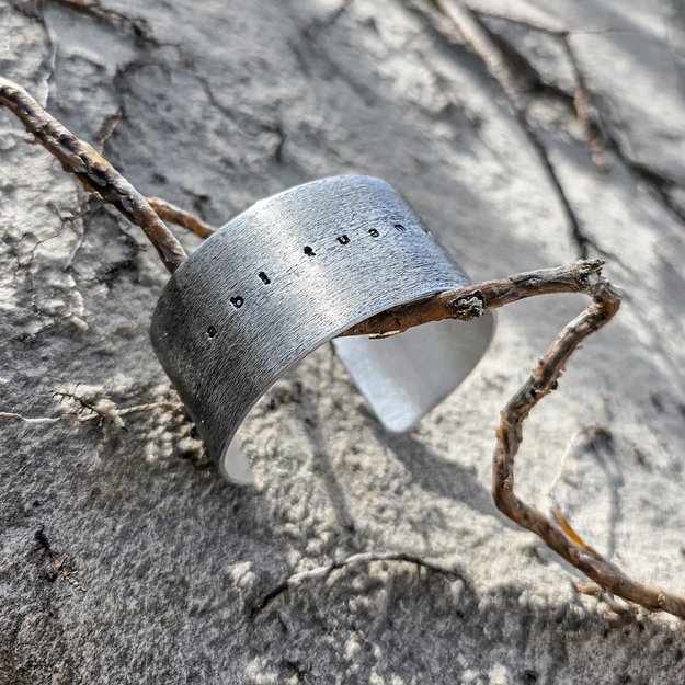 Plati metalinė apyrankė "abi tuam viam" 2