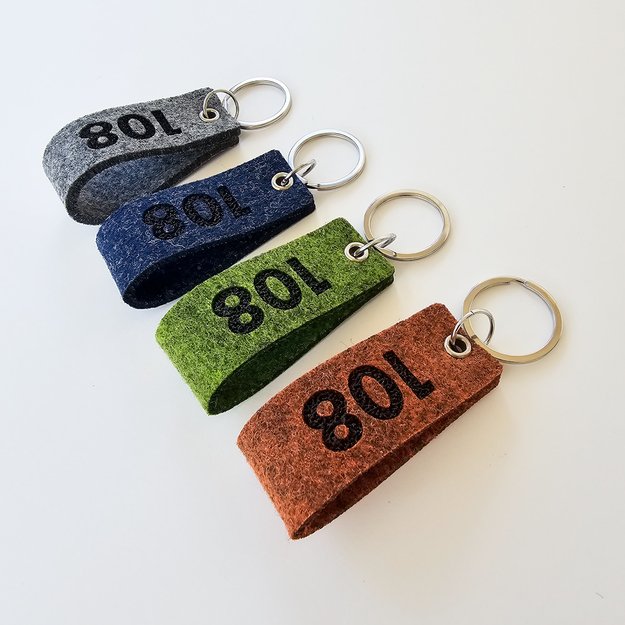 Raktų pakabukas viešbučiams iš veltinio. Nr. 4 15