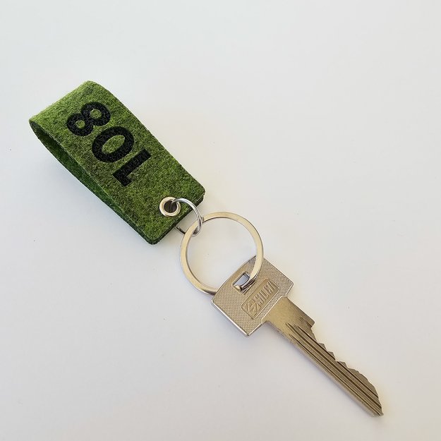 Raktų pakabukas viešbučiams iš veltinio. Nr. 4 10