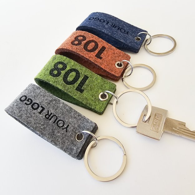 Raktų pakabukas viešbučiams iš veltinio. Nr. 4