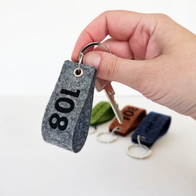 Raktų pakabukas viešbučiams iš veltinio. Nr. 4 1