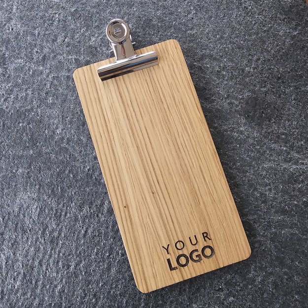 Medinis sąskaitos, pinigų laikiklis su metaliniu spaustuku. Nr. 1 8