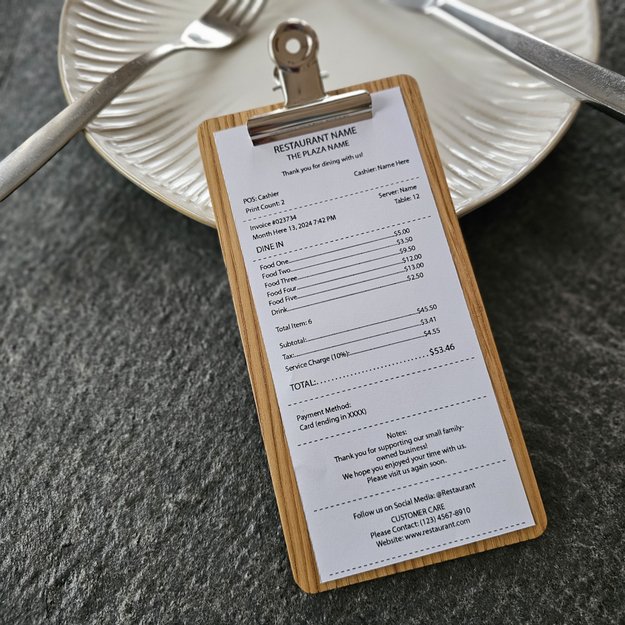 Medinis sąskaitos, pinigų laikiklis su metaliniu spaustuku. Nr. 1 4