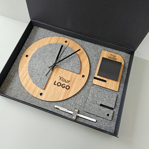 Dovanų rinkinys „Laikrodis + Stovelis užrašams. Nr. 2“ 1