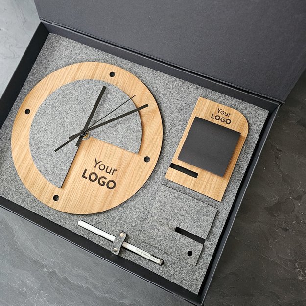 Dovanų rinkinys „Laikrodis + Stovelis užrašams. Nr. 2“ 2