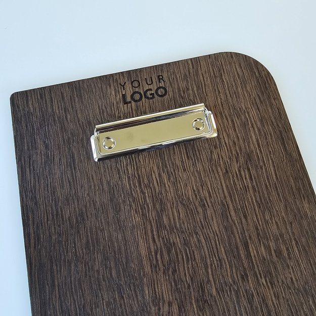 Medinis meniu laikiklis su metaliniu spaustuku, A5 ir A4 formato. Nr. 11 7