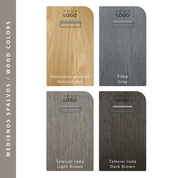 Medinis meniu laikiklis su metaliniu spaustuku, A5 ir A4 formato. Nr. 11 2