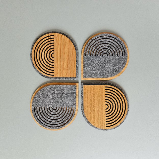 Dovanų rinkinys "Disco padėkliukai puodeliams" su arbata 9