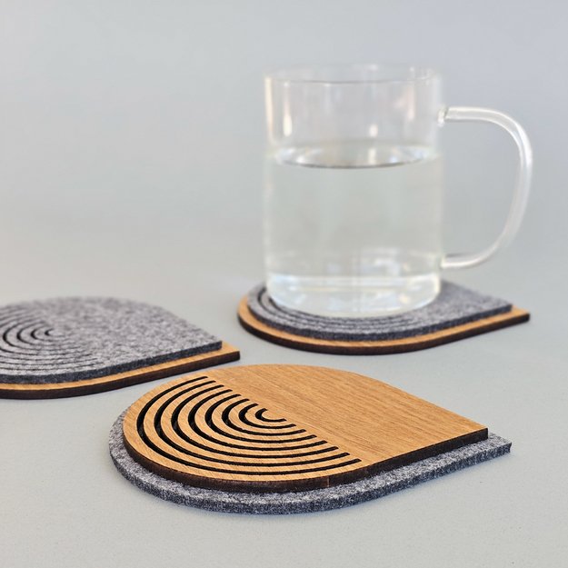 Dovanų rinkinys "Disco padėkliukai puodeliams" su arbata 6