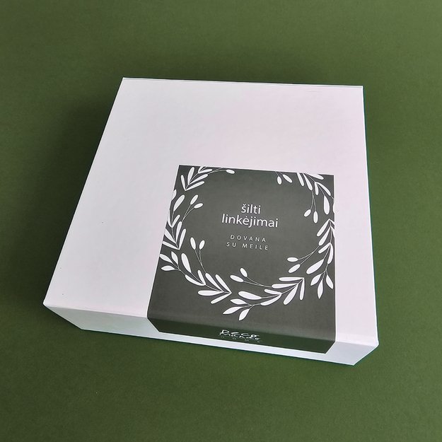 Dovanų rinkinys "Disco padėkliukai puodeliams" su arbata 8