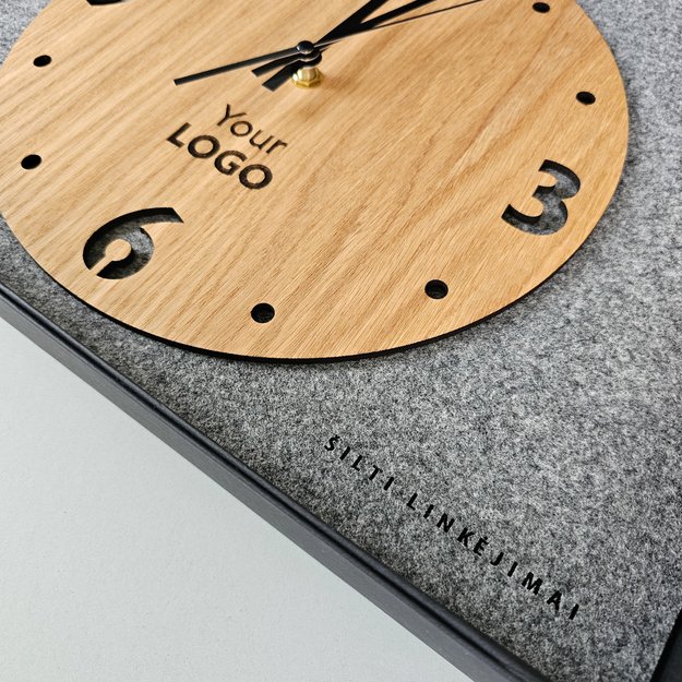 Verslo dovana „Medinis laikrodis su logotipu. Nr. 1“ 5