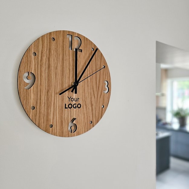 Verslo dovana „Medinis laikrodis su logotipu. Nr. 1“ 4