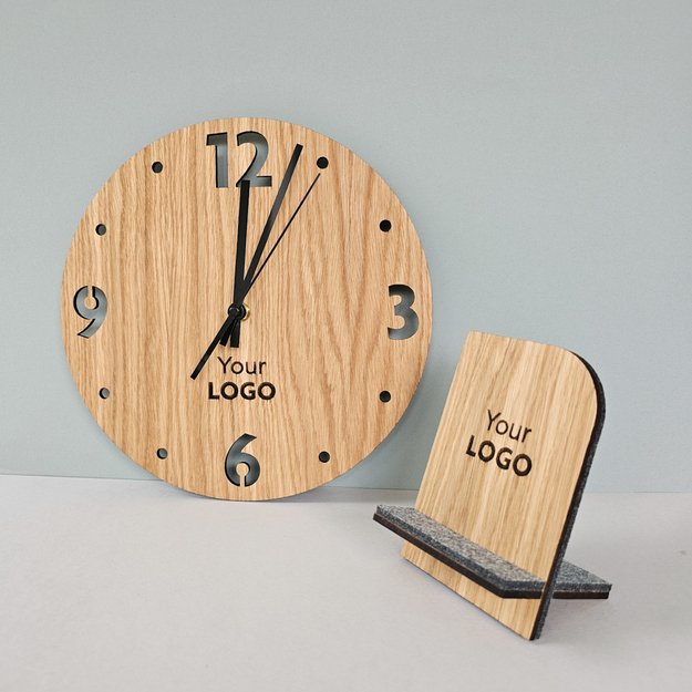 Dovanų rinkinys „Laikrodis + Telefono stovelis. Nr. 1“