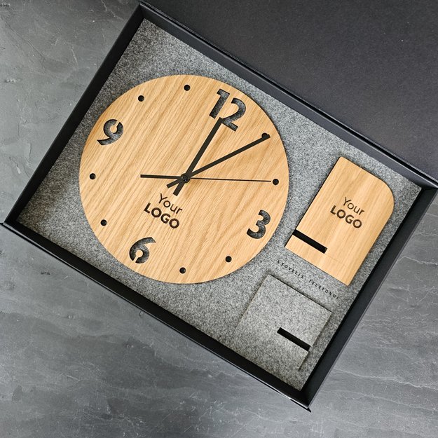 Dovanų rinkinys „Laikrodis + Telefono stovelis. Nr. 1“ 1