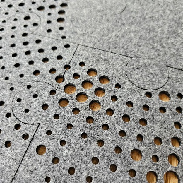 Coasters "Puzzle bubles" for tea/coffee cups. Set of 4 4