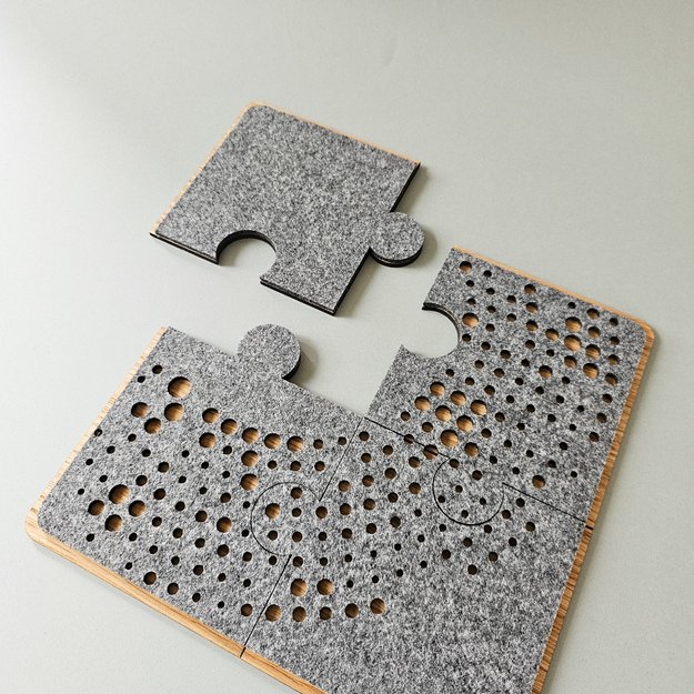 Coasters "Puzzle bubles" for tea/coffee cups. Set of 4 8