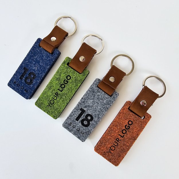 Raktų pakabukas viešbučiams iš veltinio. Nr. 1 11