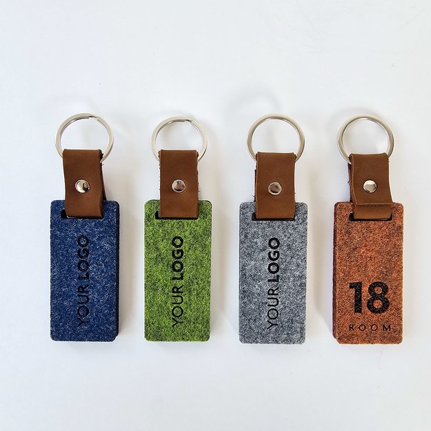 Raktų pakabukas viešbučiams iš veltinio. Nr. 1 1