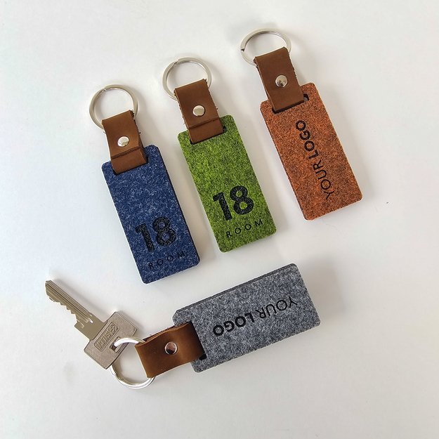 Raktų pakabukas viešbučiams iš veltinio. Nr. 1 7