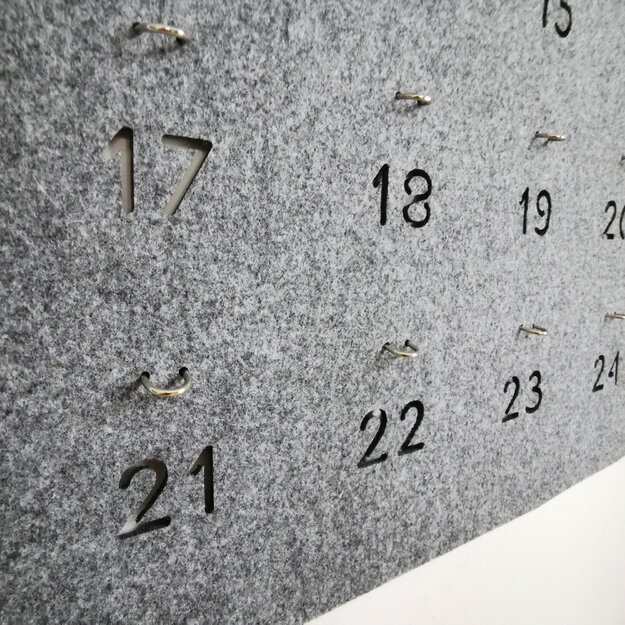 Advento kalendorius iš veltinio