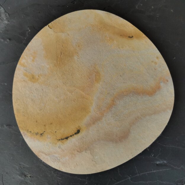 "Šviesus akmuo" padėkliukas arbatiniui iš akmens (19x19 cm), 1 vnt.